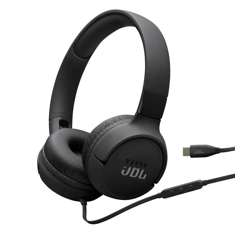 jbl-tune-520-c-cuffie-con-filo-usb-c-on-ear-microfono-jbl-pure-bass-audio-hi-res image 1