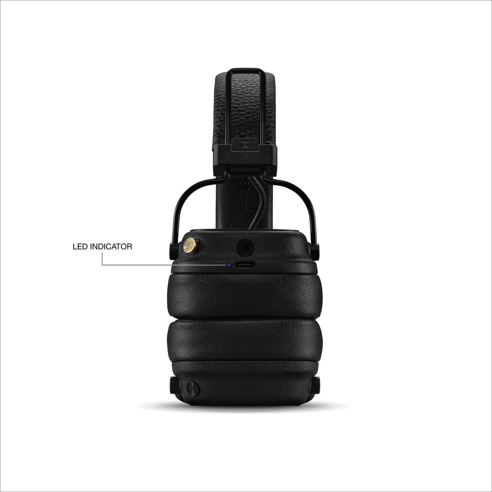 marshall-major-v-cuffie-wireless-bluetooth-over-ear-100-ore-di-riproduzione-rica image 8