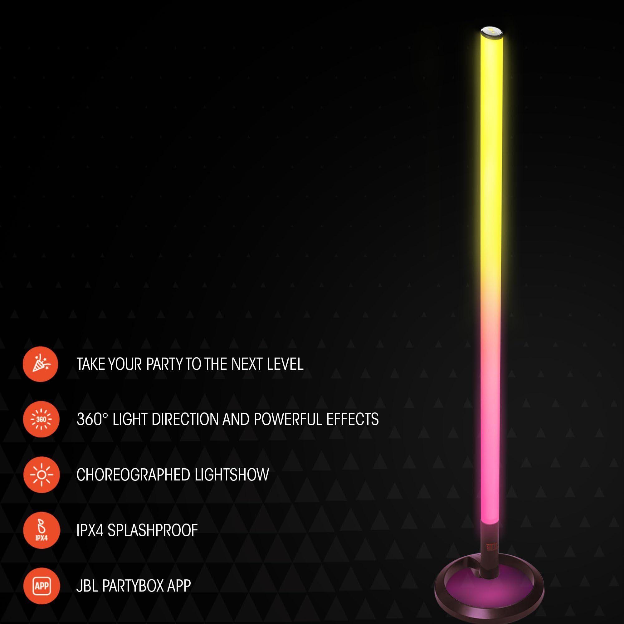 jbl-partylight-stick-barra-luminosa-portatile-bluetooth-nero-led-rgb-360-sincron image 5