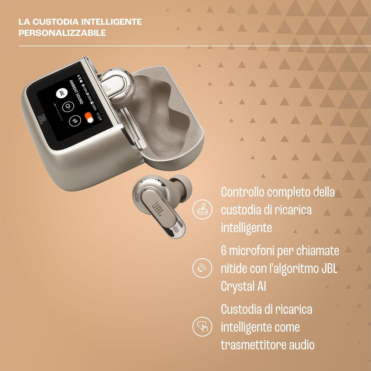 jbl-tour-pro-3-auricolari-wireless-con-cancellazione-adattiva-del-rumore-2-0-cus image 2