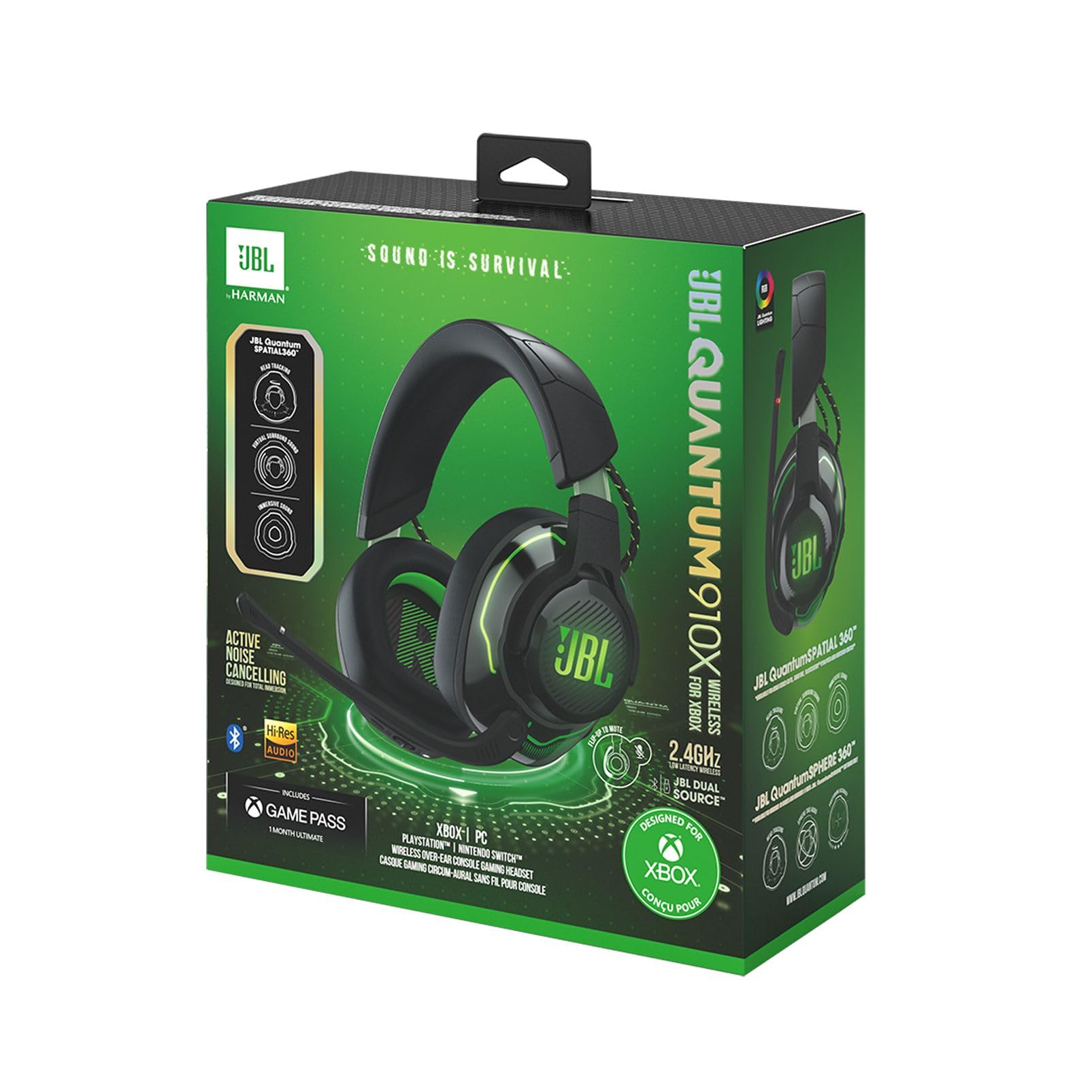 jbl-quantum-910x-cuffie-gaming-wireless-over-ear-per-xbox-con-anc-head-tracking- image 8