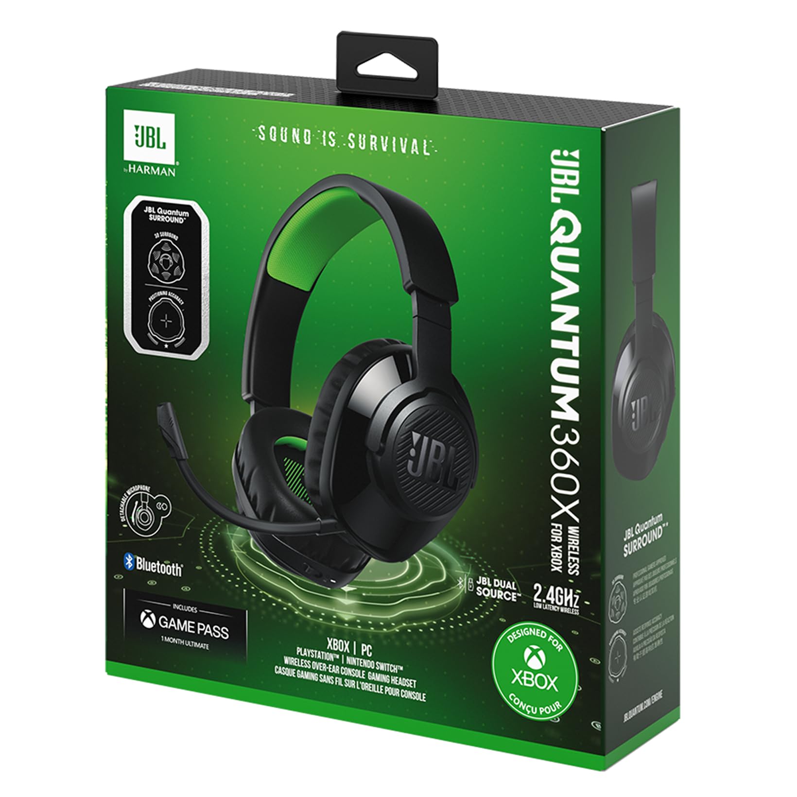 jbl-quantum-360x-cuffie-gaming-wireless-over-ear-per-xbox-nero-bluetooth-2-4-ghz image 6