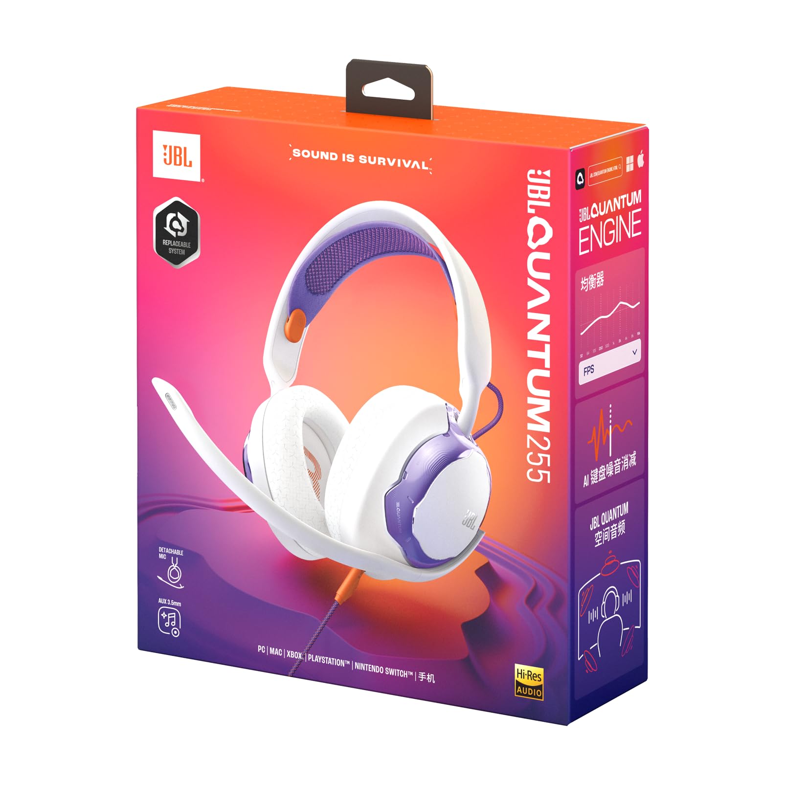 jbl-quantum-250-cuffie-gaming-over-ear-cablate-con-jbl-quantum-spatial-sound-mic image 6