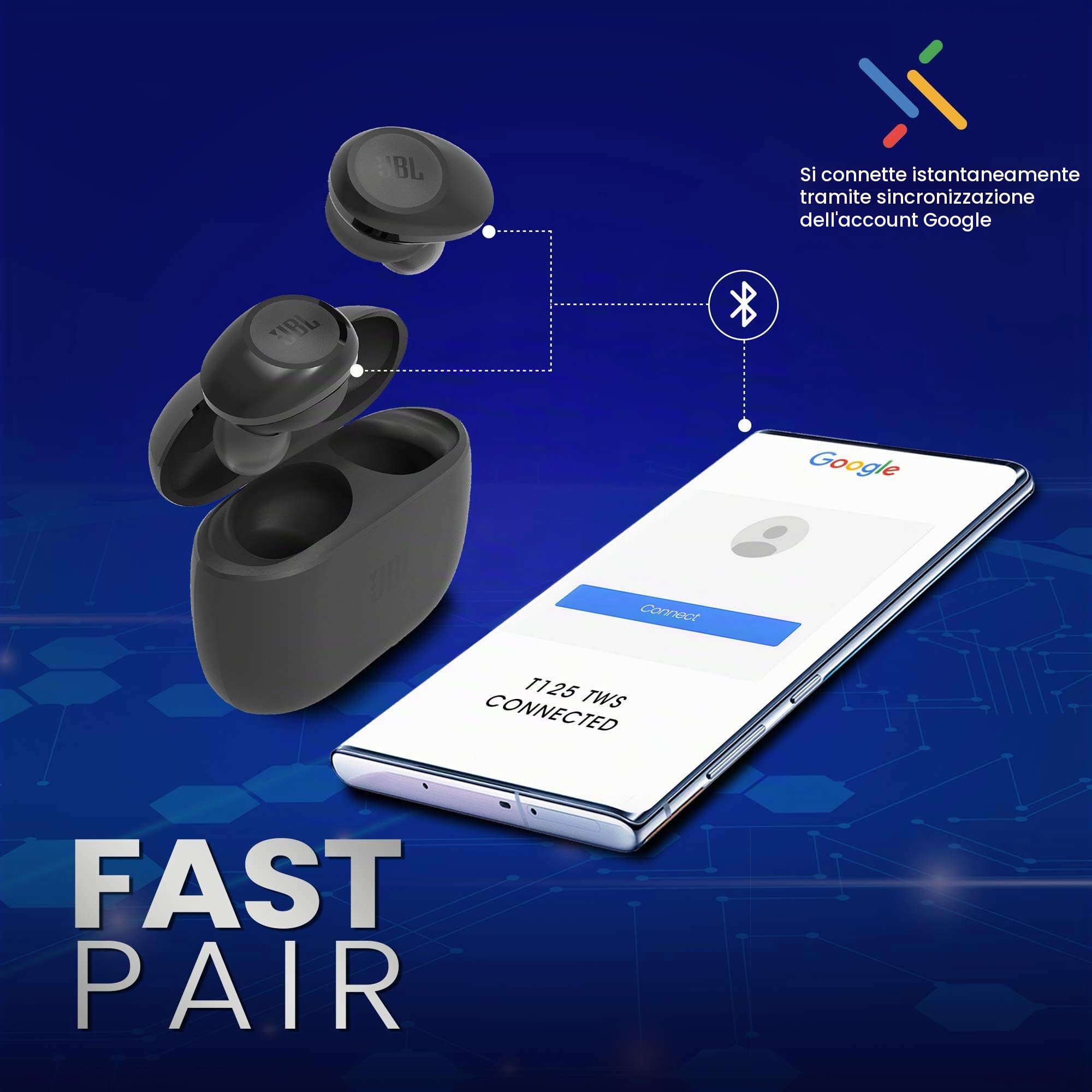 jbl-tune-125tws-cuffie-in-ear-true-wireless-bluetooth-nero-pure-bass-sound-dual- image 4