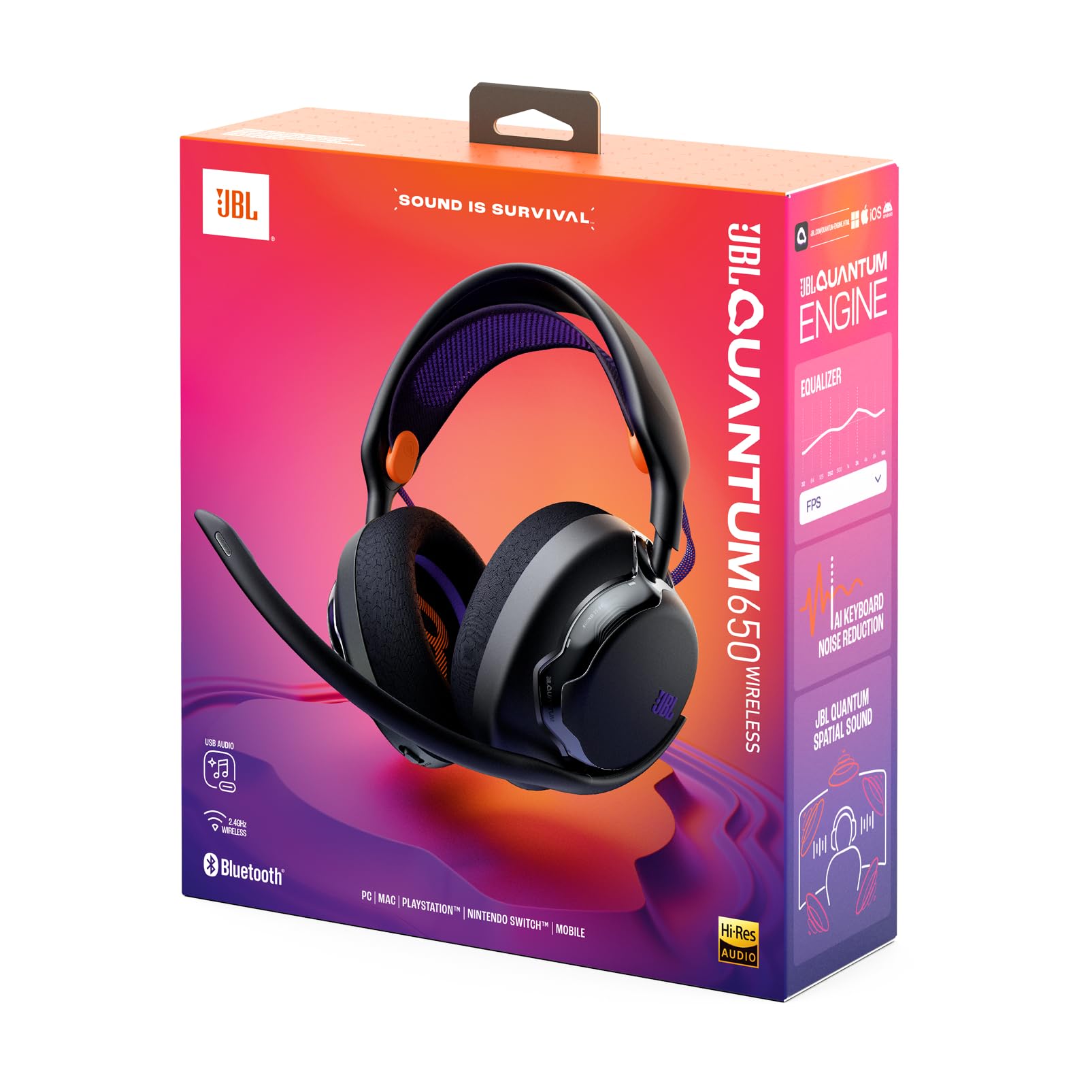jbl-quantum-650-cuffie-gaming-over-ear-wireless-nero-driver-50-mm-quantum-spatia image 6